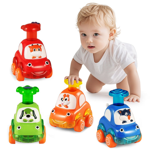 Casrra Animal Car Baby Toys for 1 2 Year Old Boy|First Birthday Gifts for Toddler Toys Age 1-2|1 2 Year Old Boy Birthday Gift for Infant Toddlers