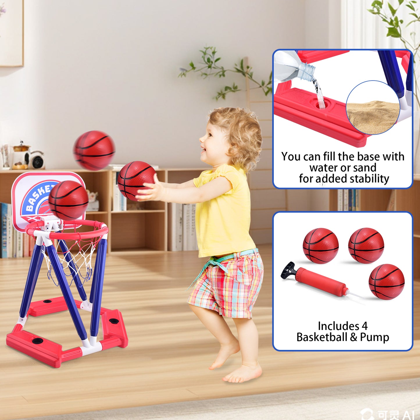 Casrra Pool Basketball Hoop Pool Toys for Kids Ages 8-12 Water Basketball Game