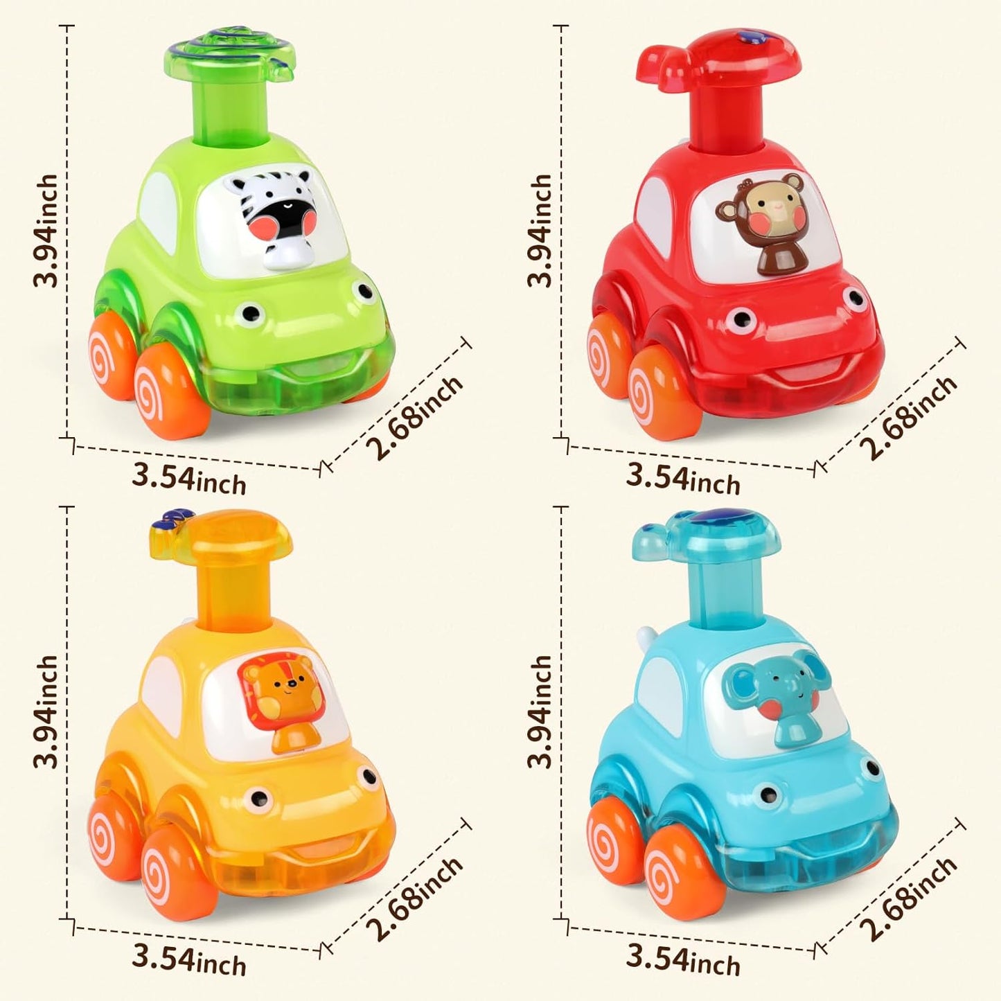 Casrra Animal Car Baby Toys for 1 2 Year Old Boy|First Birthday Gifts for Toddler Toys Age 1-2|1 2 Year Old Boy Birthday Gift for Infant Toddlers