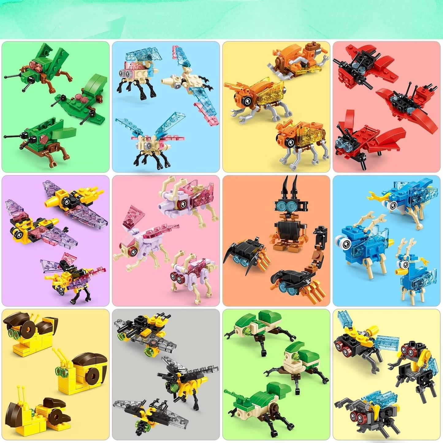 Casrra Animal Building Blocks Set 36 Packs